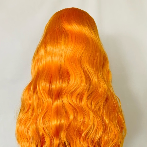 24” Beautiful Orange 13x2.5 Lace Front Premium Fiber Wig for Cosplay/Halloween… - Picture 14 of 15